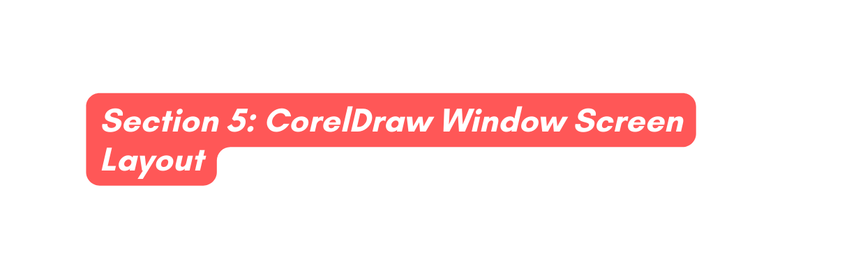 Section 5 CorelDraw Window Screen Layout