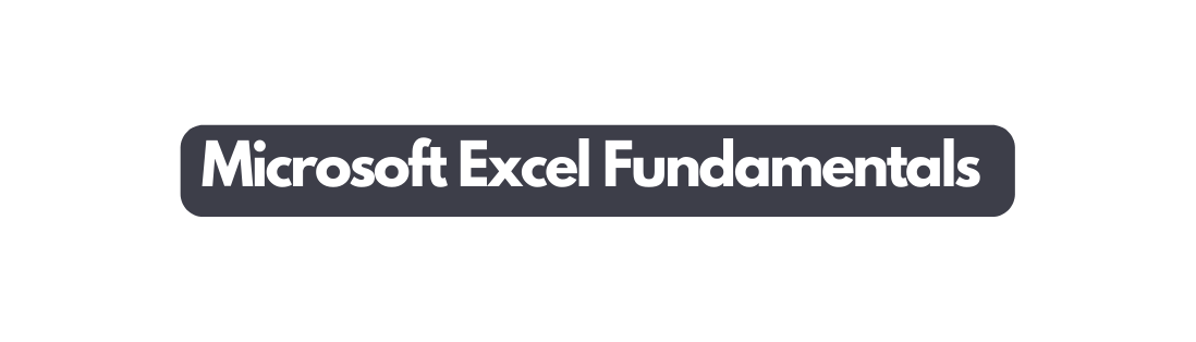 Microsoft Excel Fundamentals